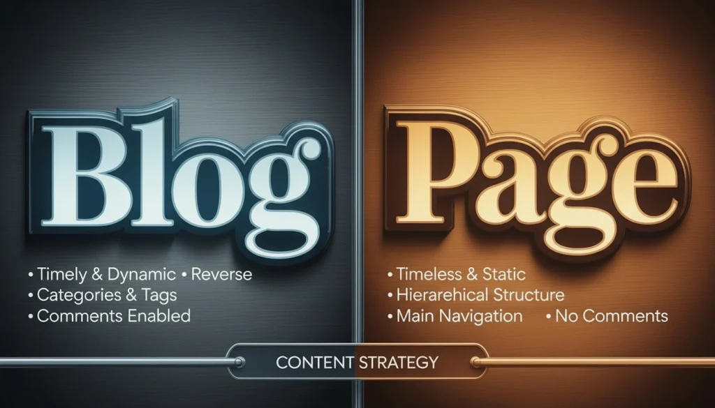 What Is the Difference Between a Blog and a Page