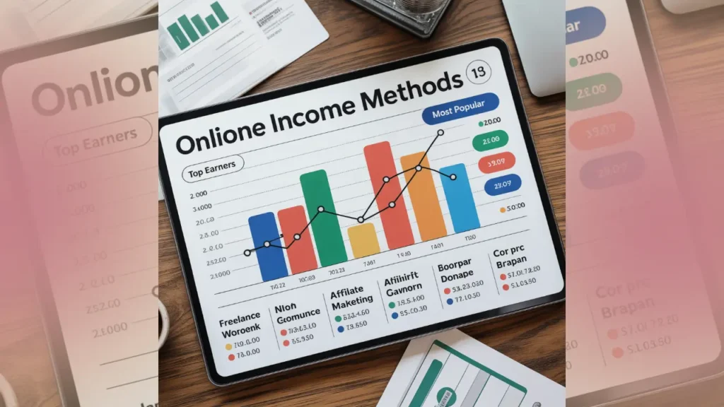 how to earn money online methods comparison